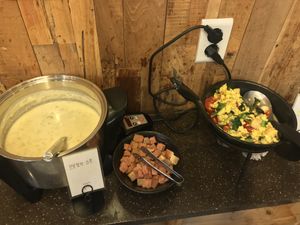 soup and Scrambled eggs(Ovo&Lacto) at Olive Jang Jak in Ulsan