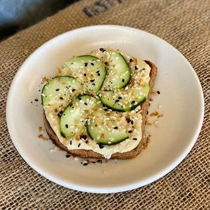 Are you in the mood for toast? Choose from our selection of almond butter toast, avocado toast, hummus toast, and tofu eggless salad toast. at Bodhi Tree Juice Co in Grand Haven