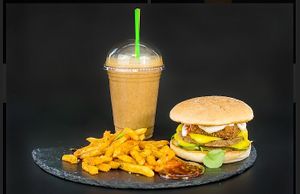 Decker burger  at Sowl Fuud in Gloucester