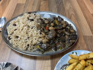 Rice with beans and mushrooms   at Sowl Fuud in Gloucester