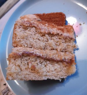 Biscoff cake at Sowl Fuud in Gloucester