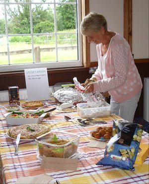 The Vegetarian Table at the Holistic Living Group Social Gathering. at Holistic Living Group in Lyndhurst