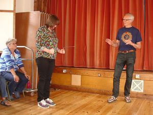 Soul Whisperer, Tony Mills, gives an introduction to dowsing. at Holistic Living Group in Lyndhurst