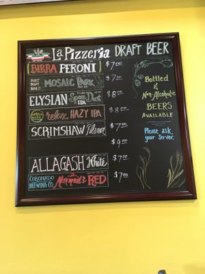 On the wall at La Pizzeria in Campbell