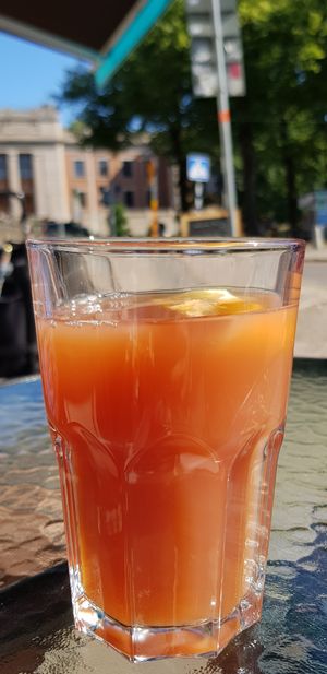 Ice tea at Earth Cafe in Gothenburg