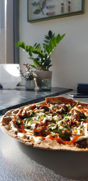 🍕🌱🌞 at Earth Cafe in Gothenburg