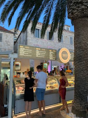 It’s right on the wharf at Icy Bar in Hvar