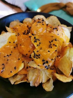 Patatas gauchas at La Huella Vegana - Las Rozas in Madrid
