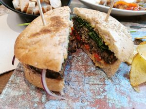 Mohamed ali at La Huella Vegana - Las Rozas in Madrid