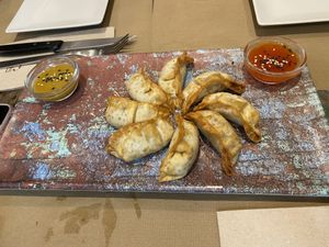 Gyozas  at La Huella Vegana - Las Rozas in Madrid