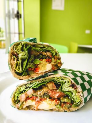 Colombian wrap at Green Kitchen in Cartagena