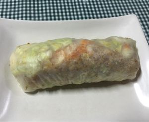 veggie spring rolls rice paper wrap at Veggielife Wellness House in Olongapo City