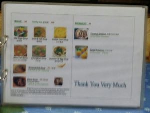 soup/desert menu at Veggielife Wellness House in Olongapo City