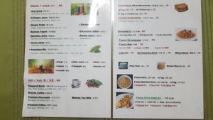 Menu 1/2 at Veggielife Wellness House in Olongapo City