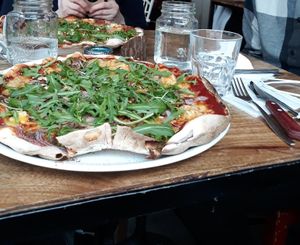 Vegan pizza at Turo's Heavy Kebab in Pori