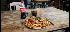 makkaraperunat, fries N’ sausage at Turo's Heavy Kebab in Pori