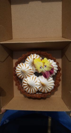 Lemon Meringue Tart at Sugar Baby in Dee Why