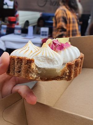 The lemon filling is delicious! at Sugar Baby in Dee Why