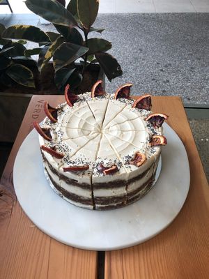 Blood orange and poppy seed. - vegan, gf, rsf.  at Sugar Baby in Dee Why