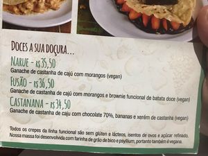 Crepes doces at Crepe au Chocolat - Asa Norte in Brasilia