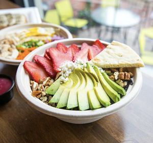 Avocado bowl at The Pit and the Peel in Richmond