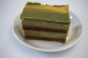 Opera (matcha) at Les Petites Patisseries in Paris