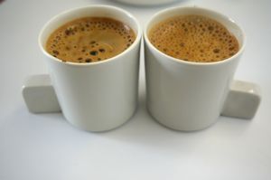 Espresso at Les Petites Patisseries in Paris