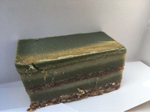 Opera matcha in a box to go at Les Petites Patisseries in Paris