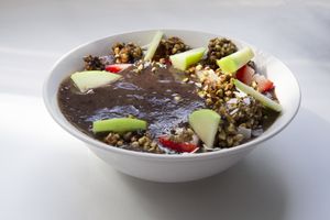 acai bowl, seasonal fruits at Les Petites Patisseries in Paris