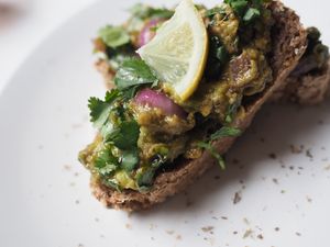 avo toast on raw essenian bread
Delish! at Les Petites Patisseries in Paris