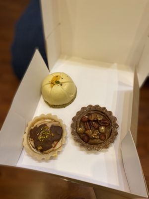 Beautiful desserts at Les Petites Patisseries in Paris