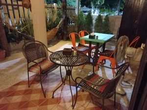 Seating #Veganuary at The Outside Inn in Ubon Ratchathani