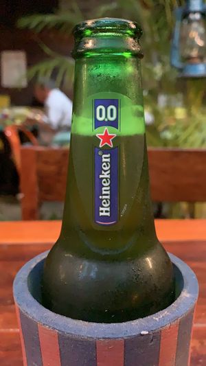 My first alcohol free beer in Asia at The Outside Inn in Ubon Ratchathani