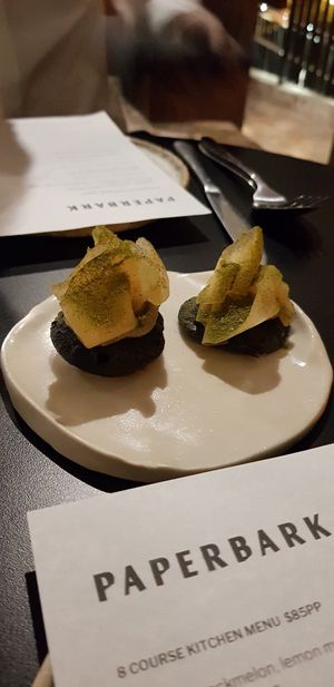 Degustation menu at Paperbark in Waterloo