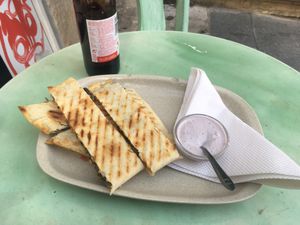 Quesadillas  at O Burrito in Coimbra