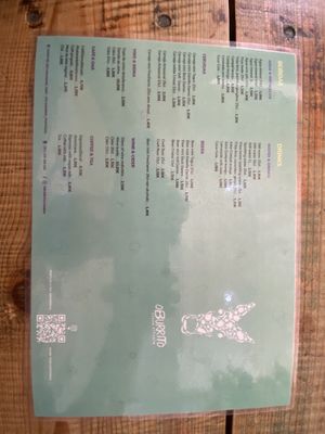 Drink Menu  at O Burrito in Coimbra