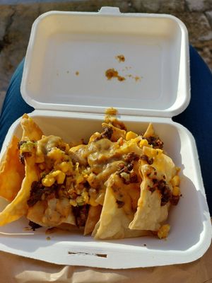 1/2 portion nachos at O Burrito in Coimbra