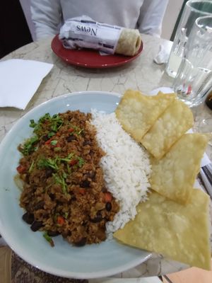 Chilli and Friday burrito at O Burrito in Coimbra