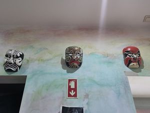 Cool decorations at O Burrito in Coimbra