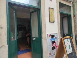 Outside at O Burrito in Coimbra