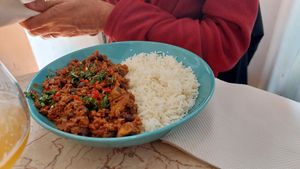 Curry at O Burrito in Coimbra