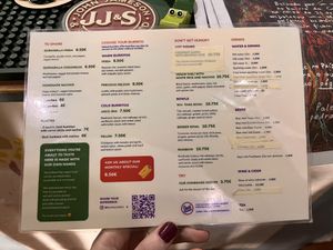 Menu   at O Burrito in Coimbra