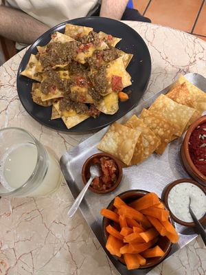 Spread and lemonade   at O Burrito in Coimbra