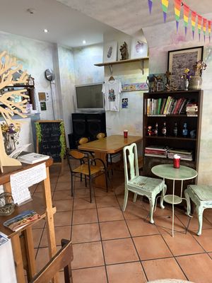 The restaurant   at O Burrito in Coimbra