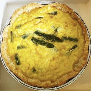 Vegan cheese & asparagus quiche (home delivery) at The Vegan Cakery in Leicester
