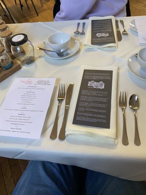 Cute table layout #Veganuary at The Vegan Cakery in Leicester