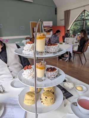 Vegan afternoon tea for two - sweet courses at The Vegan Cakery in Leicester