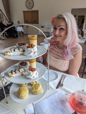 Vegan afternoon tea for two - sweet courses at The Vegan Cakery in Leicester