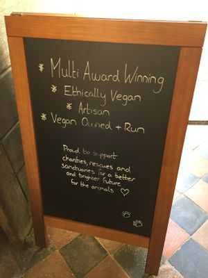 Not-for-profit ethical company at The Vegan Cakery in Leicester
