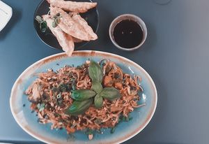 Asianudeln und Gyoza at Kansha in Munich